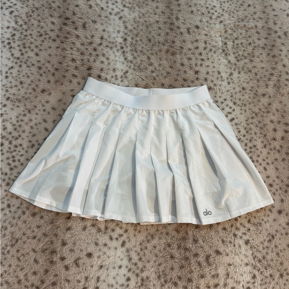 ALO Yoga White Skater Skirt